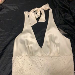 White house black market cream perfect wedding second wedding dress